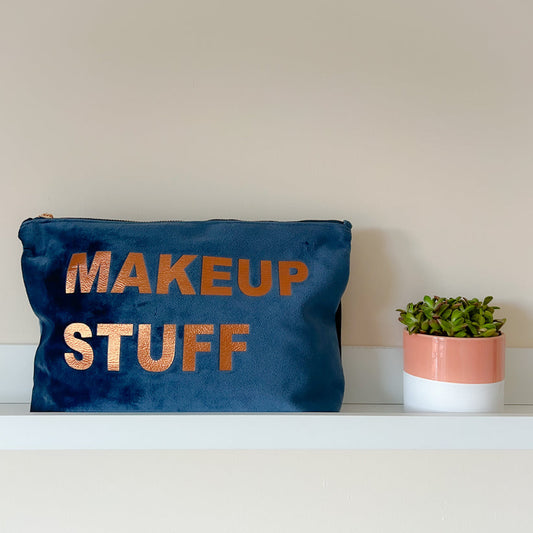 Velvet Makeup Stuff Pouch