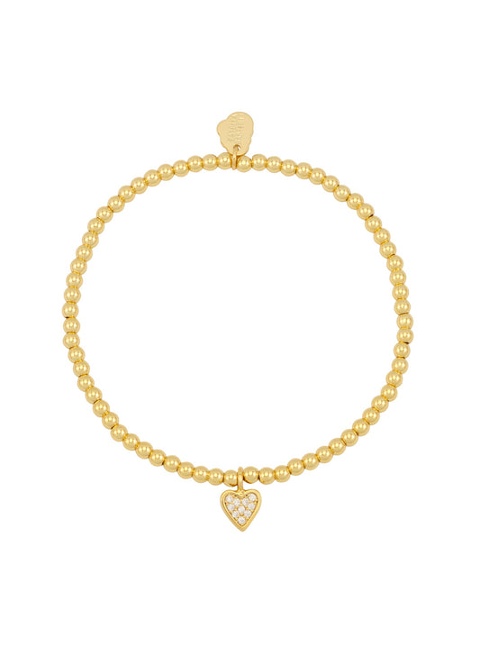 Estella Bartlett Gold Plated Sienna Heart Bracelet