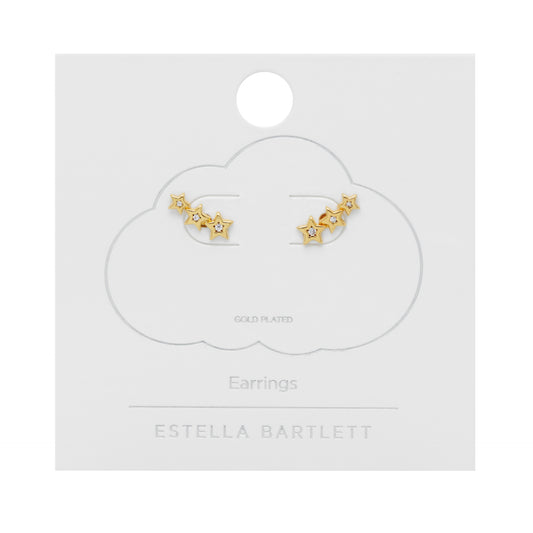 Estella Bartlett Star Stud Crawler Earring with Cubic Zirconica