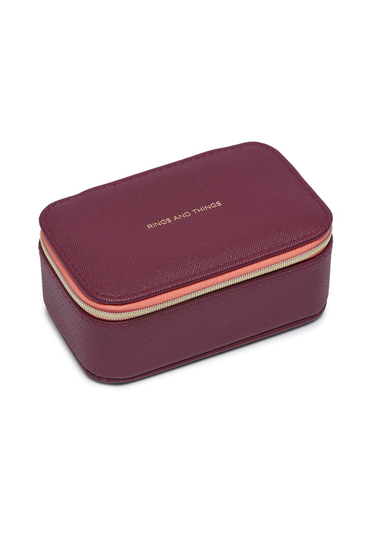 Estella Bartlett Burgandy Jewellery Box -Small