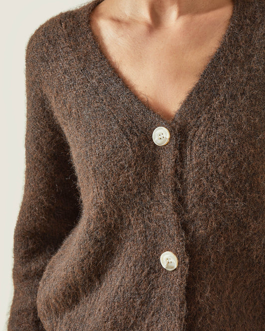 Joan Cardigan - Chocolate