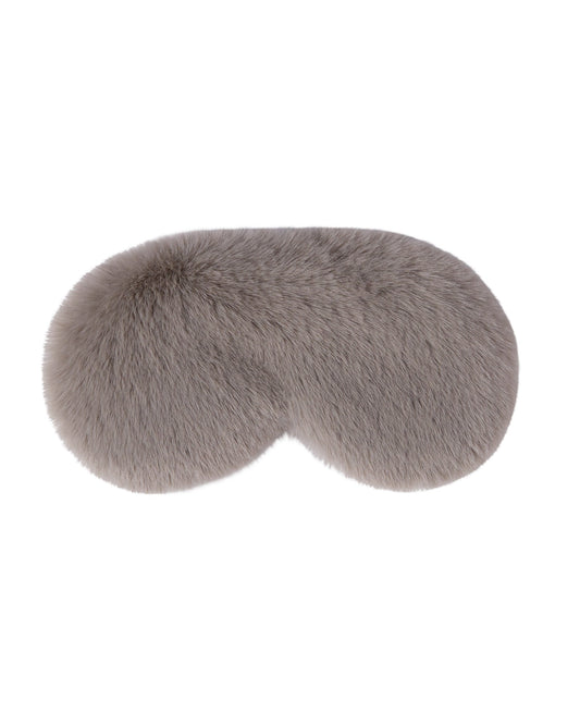 Faux Fur Luxury Eye Mask - Taupe